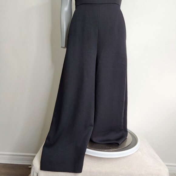 Aritzia Wilfred Ecoulement Black Tie Back Sleeveless Ankle Length Romper Size 4 - Picture 10 of 16